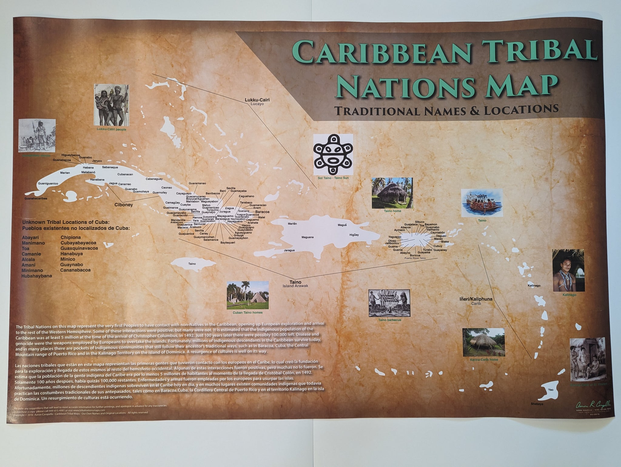 Tribal Nations of the Caribbean Map