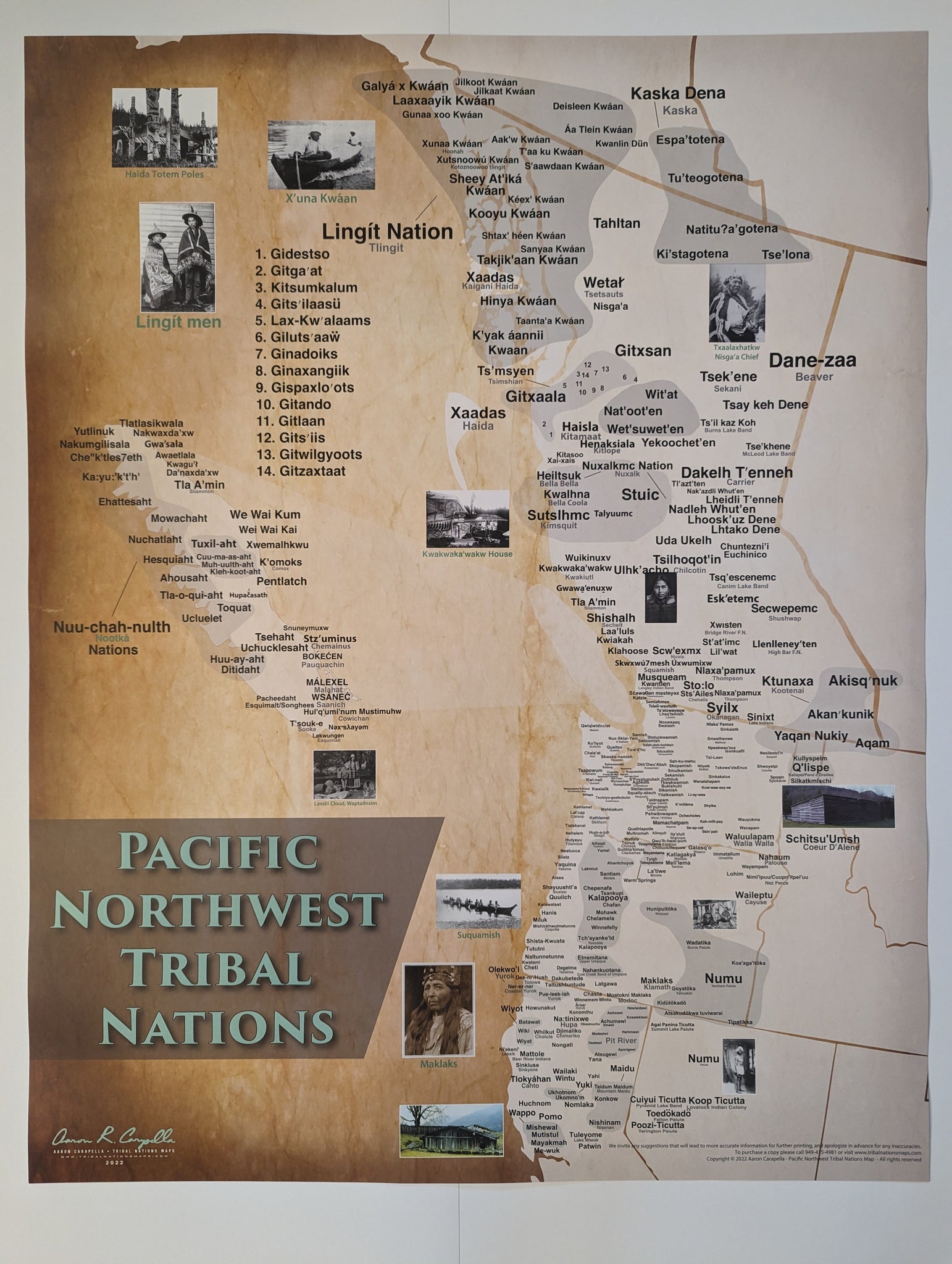 Pacific Northwest Tribal Nations Map