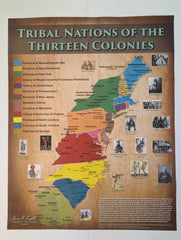 Thirteen Colonies Tribal Nations Map