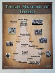Tribal Nations of Idaho Map