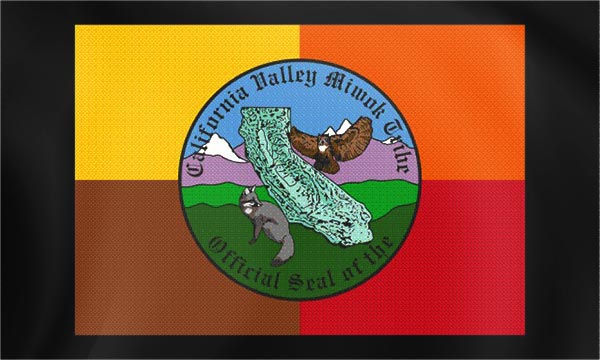 California Valley Miwok Tribe Flag – authentic Native American tribal flag