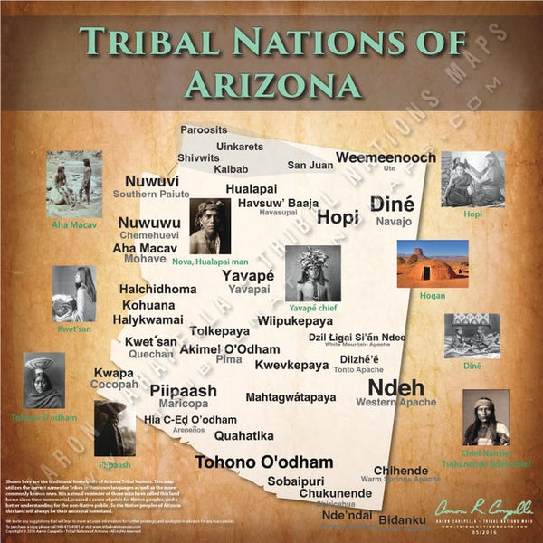 Tribal Nations of Arizona Map