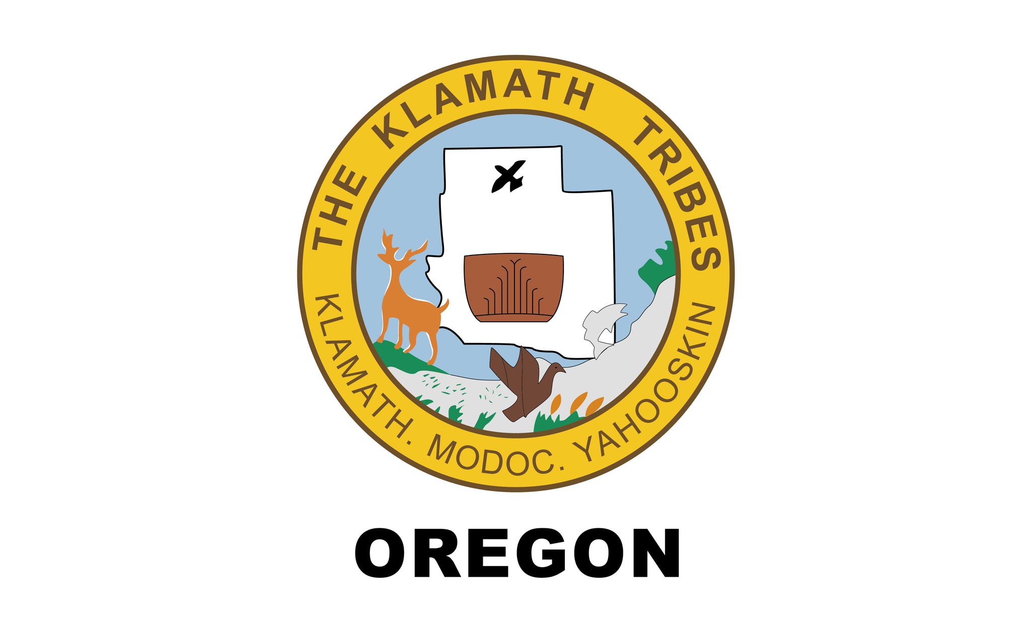 Klamath Tribes Flag – authentic Native American tribal flag