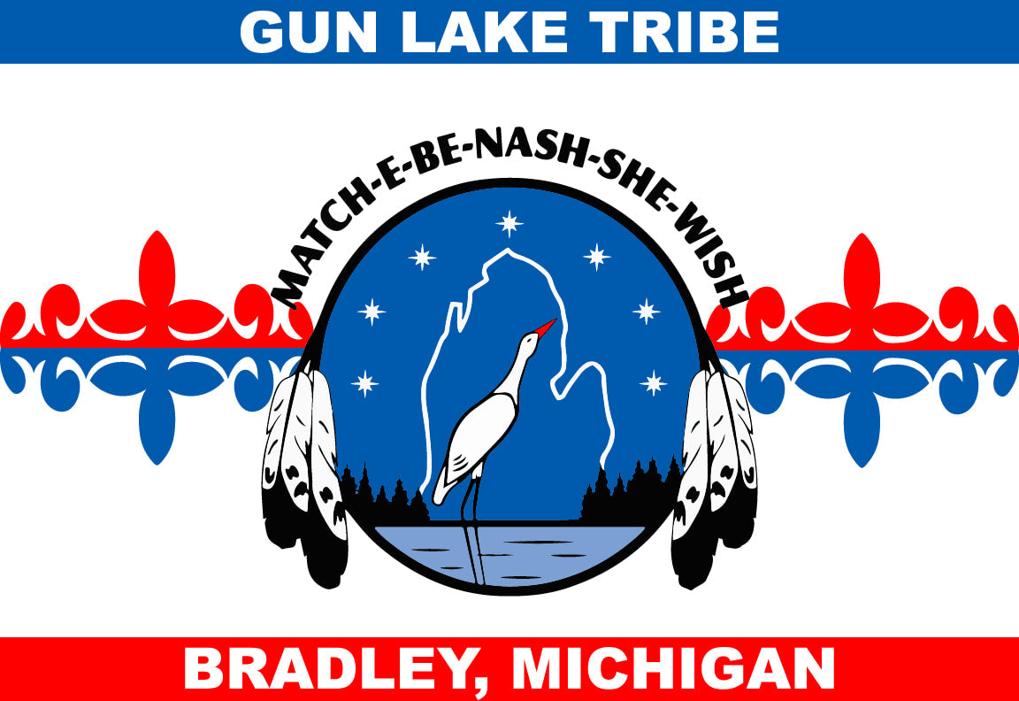 Match-e-be-nash-she-wish Band of Pottawatomi Flag – authentic Native American tribal flag