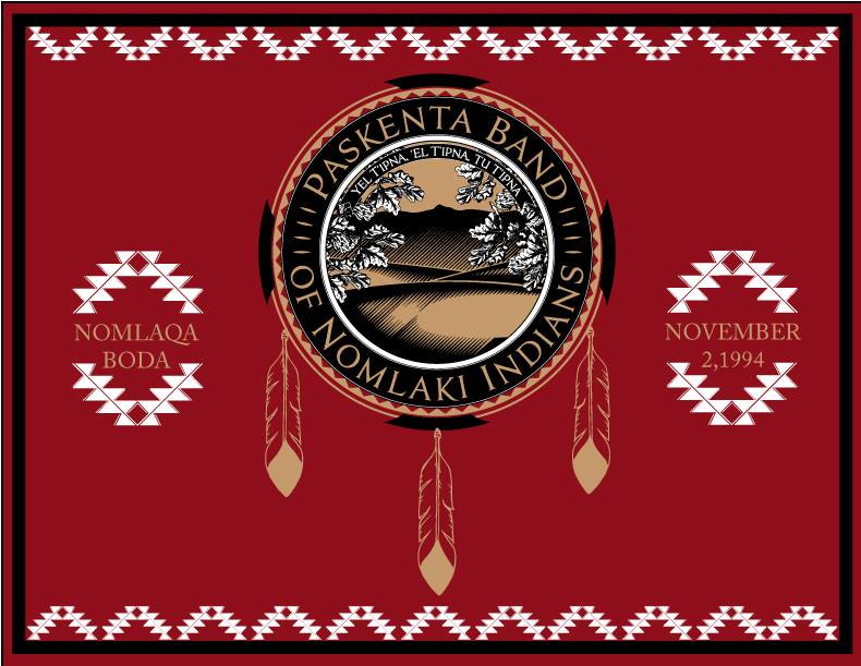 Paskenta Band of Nomlaki Flag – authentic Native American tribal flag