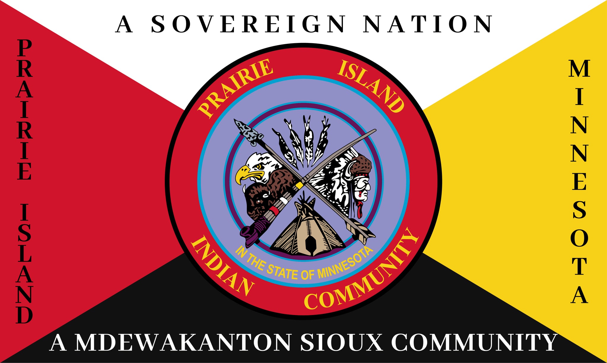 Prairie Island Indian Community Flag – authentic Native American tribal flag