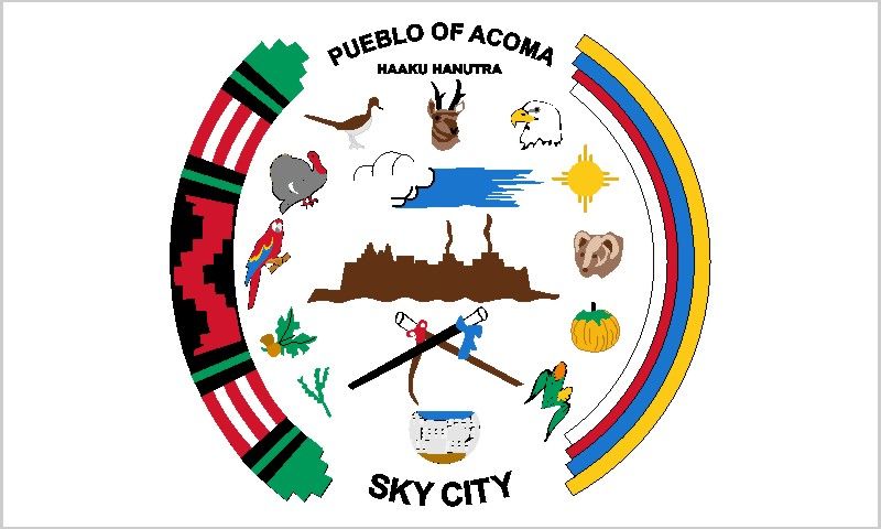 Pueblo of Acoma Flag – authentic Native American tribal flag