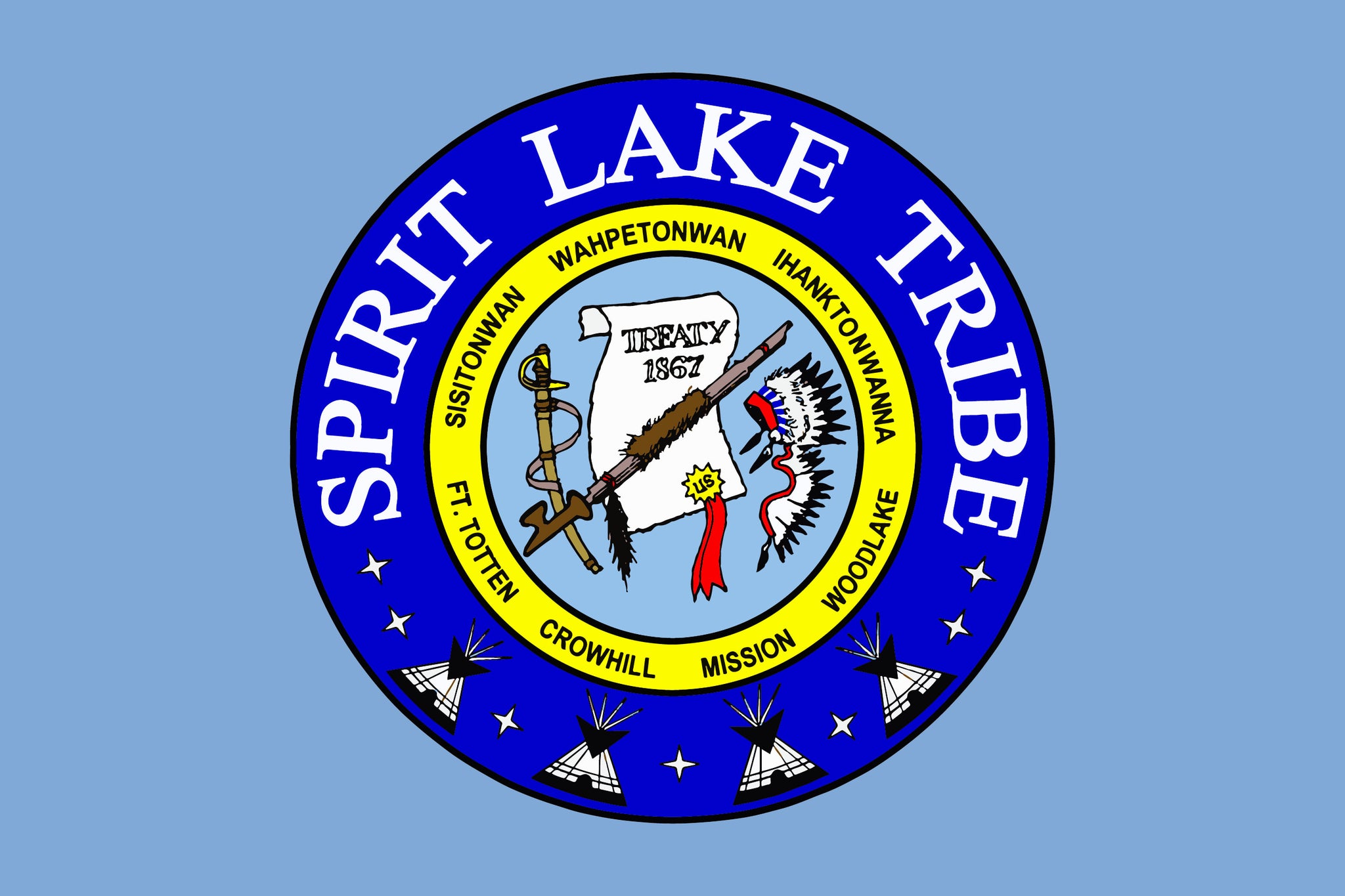 Spirit Lake Tribe Flag – authentic Native American tribal flag