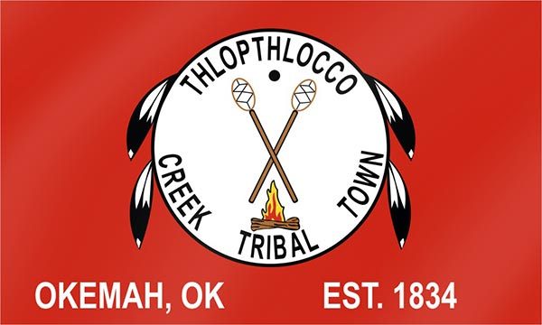 Thlopthlocco Tribal Town Flag – authentic Native American tribal flag