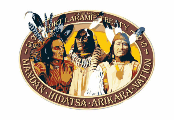 Three Affiliated Tribes of the Fort Berthold Flag - MHA  - Mandan Hidatsa Arikara – authentic Native American tribal flag