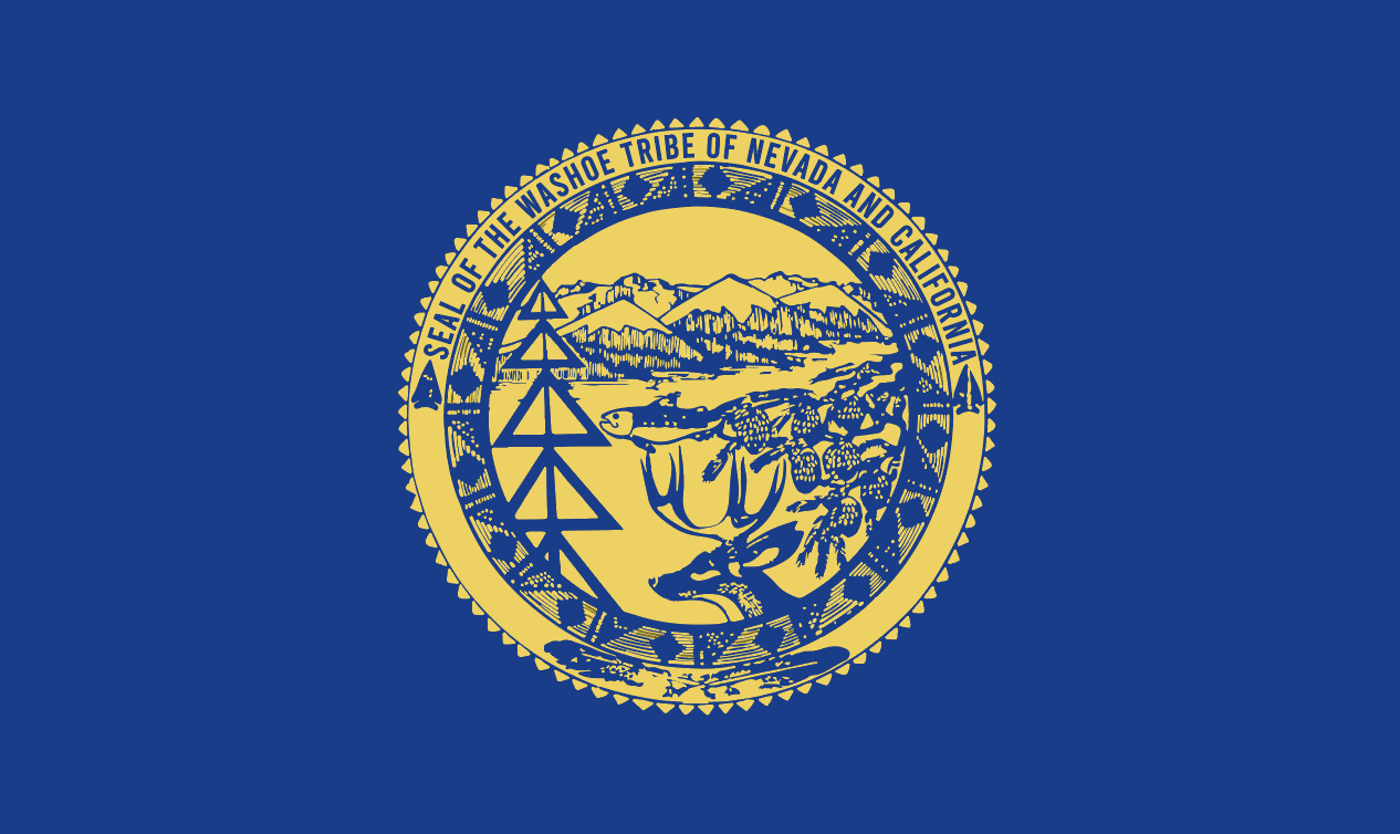 Washoe Tribe of Nevada & California Flag – authentic Native American tribal flag