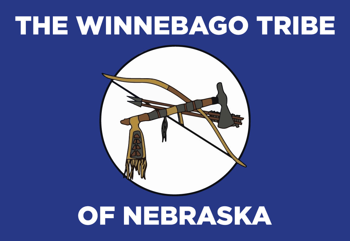 Winnebago Tribe of Nebraska Flag – authentic Native American tribal flag