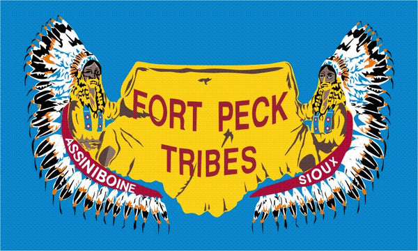 Fort Peck Tribal Flag – authentic Native American tribal flag
