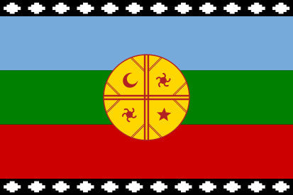 Mapuche Tribal Flag - Nagche territory – authentic Native American tribal flag