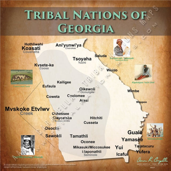 Tribal Nations of Georgia Map