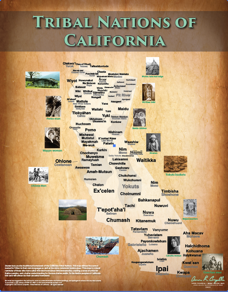 Tribal Nations of California Map