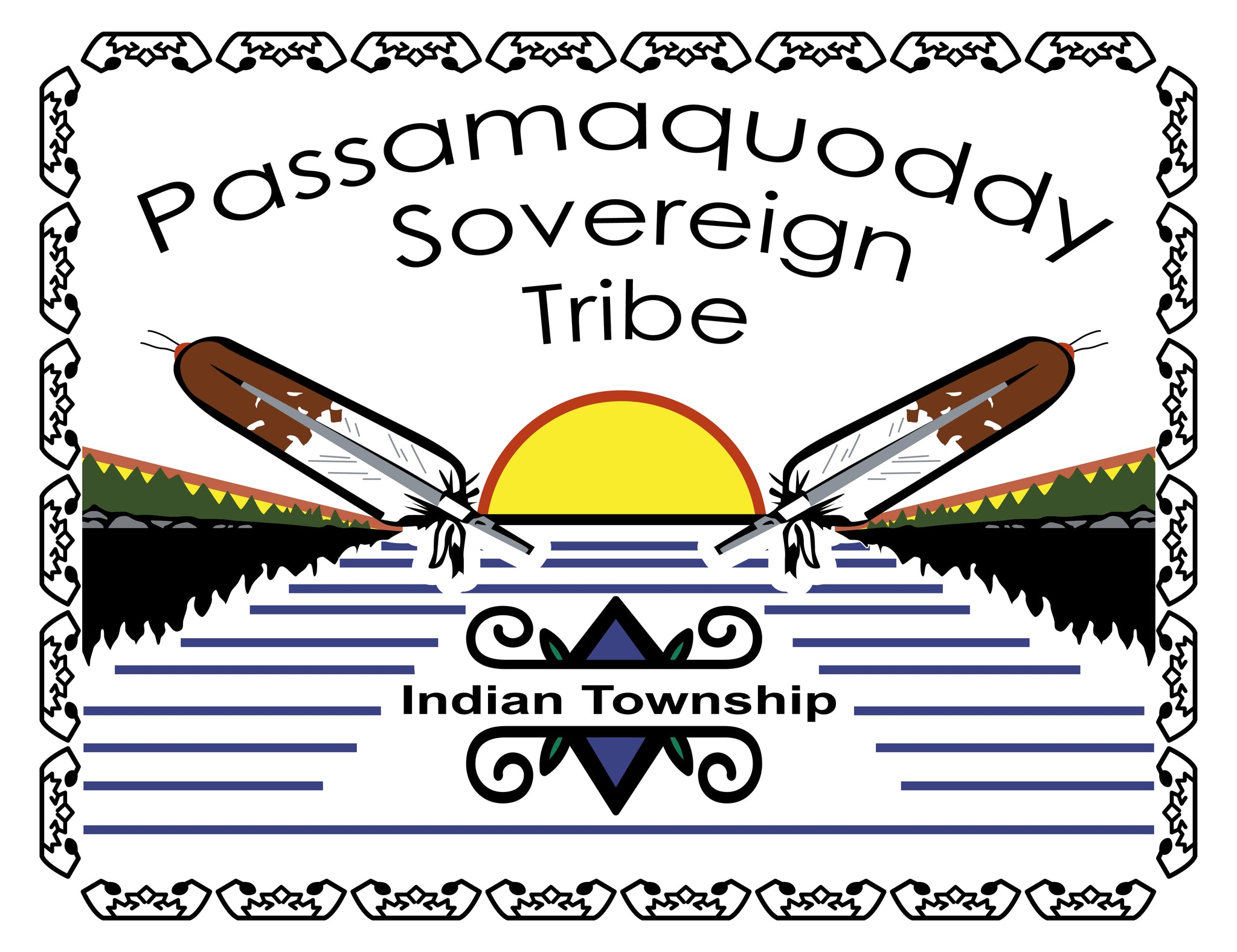 Passamaquoddy Tribe - Indian Township Flag – authentic Native American tribal flag