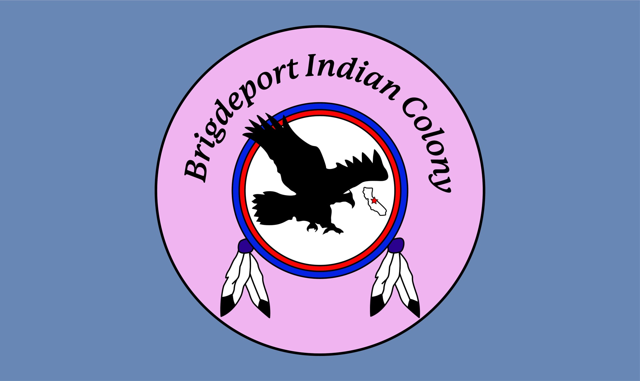 Bridgeport Indian Colony Flag – authentic Native American tribal flag