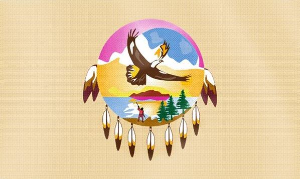 Koi Nation Lower Lake Rancheria Tribal Flag – authentic Native American tribal flag