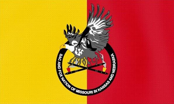 Sac & Fox Nation of Missouri in Kansas and Nebraska Tribal Flag – authentic Native American tribal flag