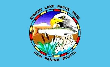 Summit Lake Paiute Tribal Flag – authentic Native American tribal flag