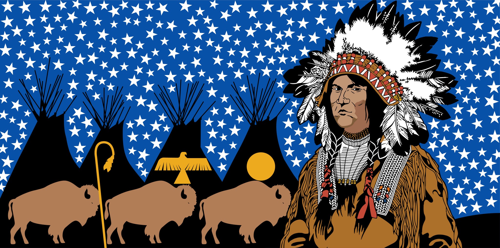 Ahtahkakoop Nation Flag – authentic Native American tribal flag