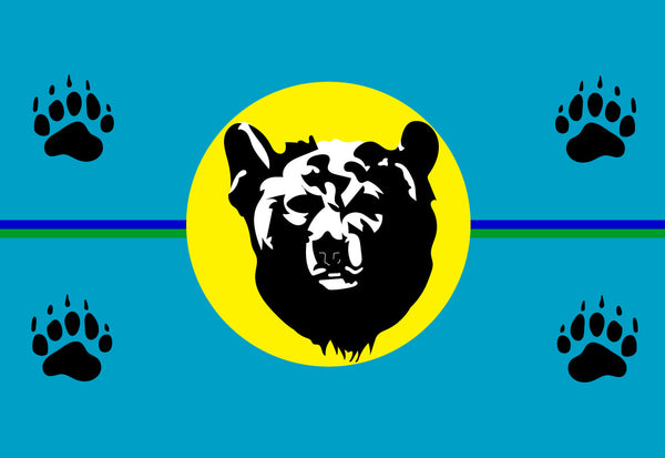 Little Black Bear First Nation Flag – authentic First Nations indigenous flag