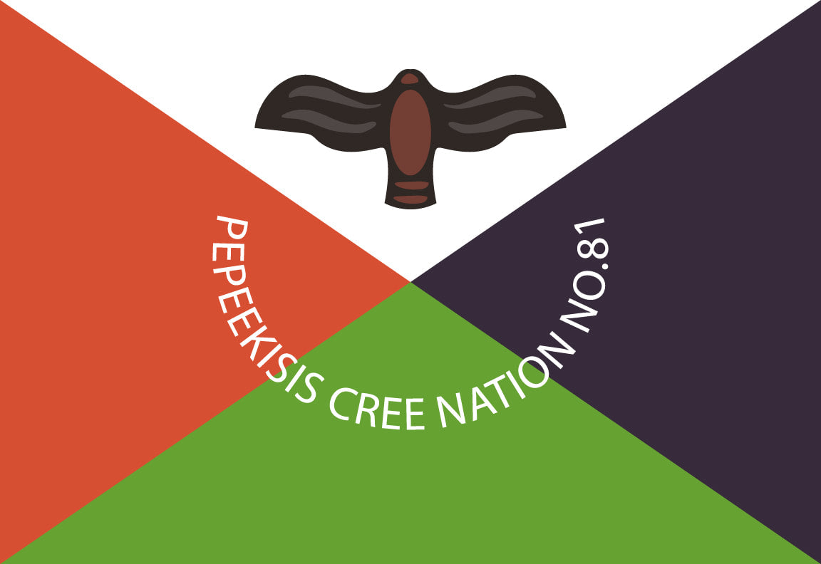Peepeekisis Cree First Nation Flag – authentic First Nations indigenous flag