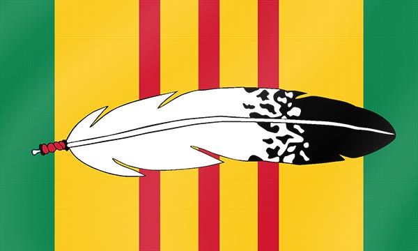 Native American Veteran Flag – authentic Native American tribal flag