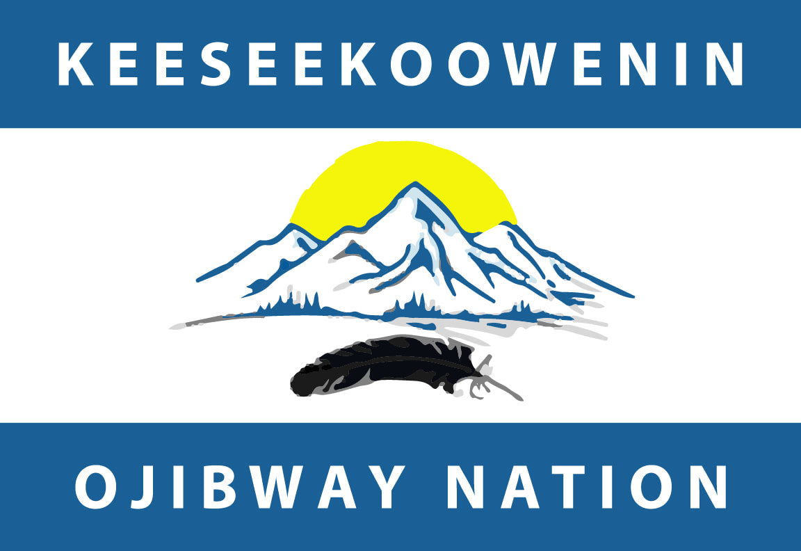 Keeseekoowenin First Nation Flag – authentic First Nations indigenous flag
