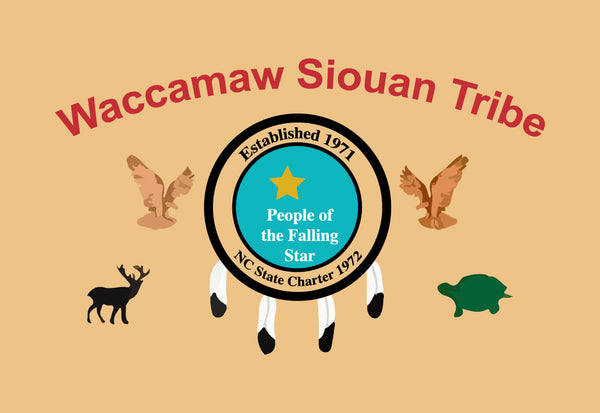 Waccamaw Siouan Tribe Flag – authentic Native American tribal flag