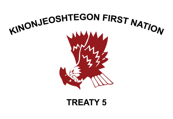 Kinonjeoshtegon First Nation Flag – authentic First Nations indigenous flag