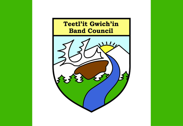 Teetl'it Gwich'in Band Council Flag – authentic Native American tribal flag