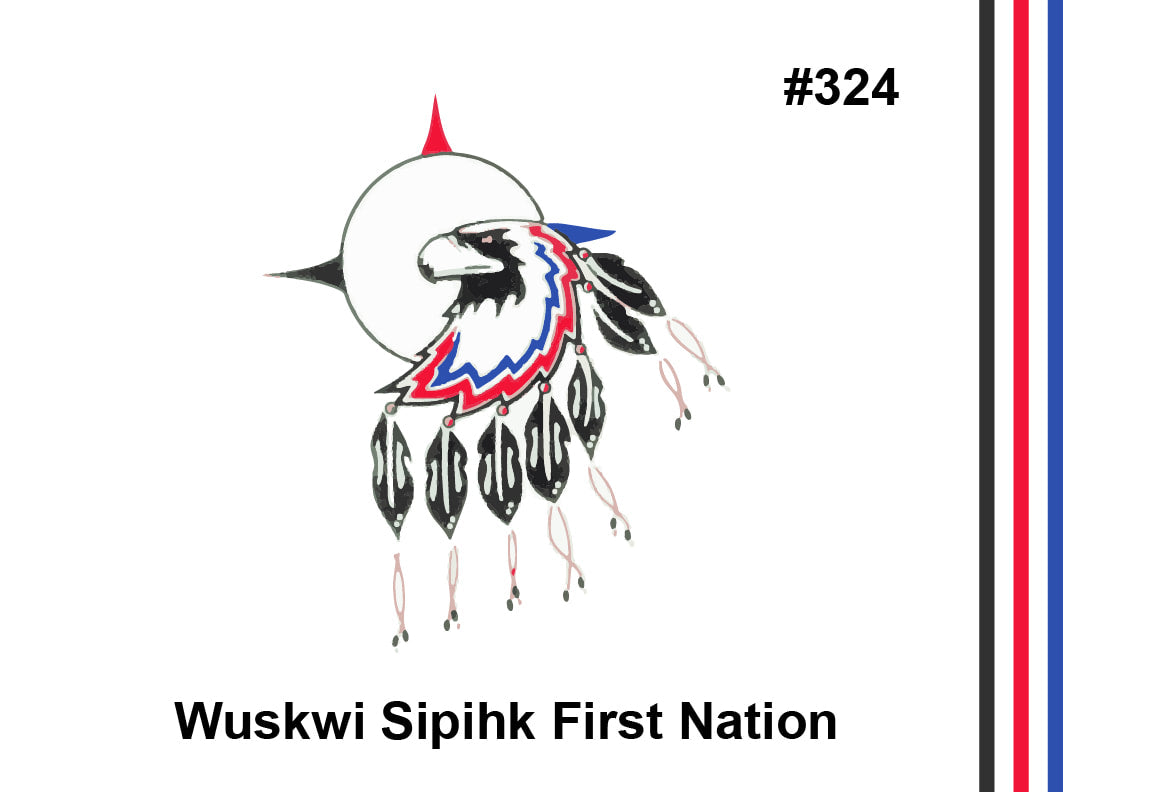 Wuskwi Sipihk First Nation Flag – authentic First Nations indigenous flag
