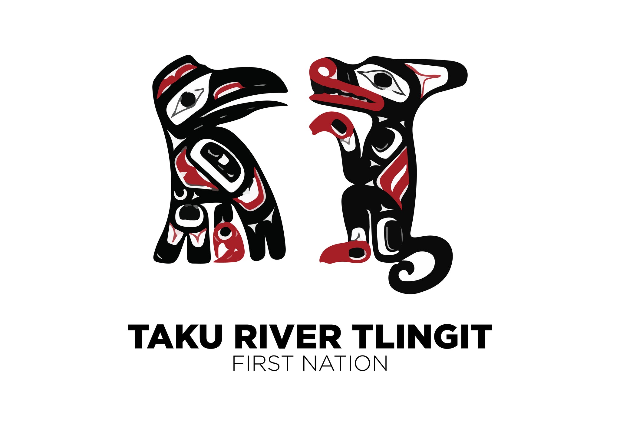Taku River Tlingit Flag – authentic Native American tribal flag