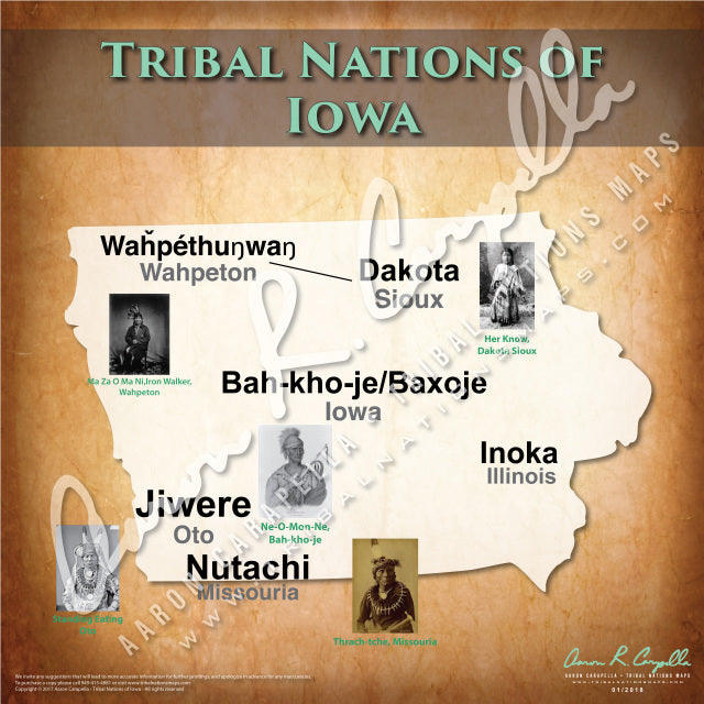 Tribal Nations of Iowa Map