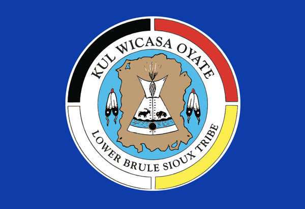 Lower Brule Sioux Flag – authentic Native American tribal flag