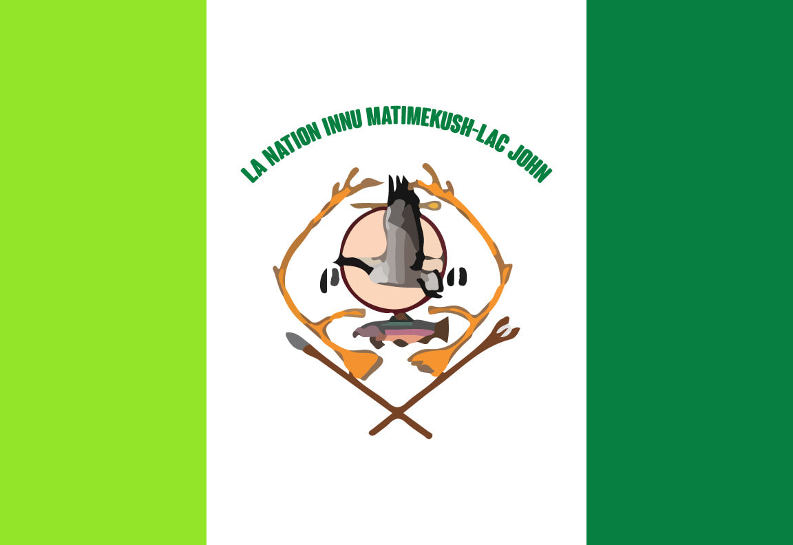 La Nation Innu Matimekush-Lac John Flag – authentic Native American tribal flag