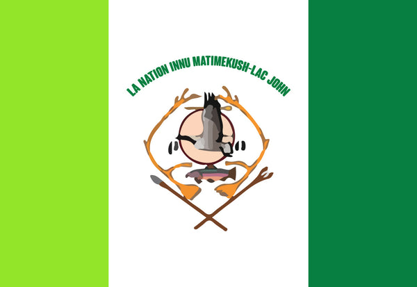La Nation Innu Matimekush-Lac John Flag – authentic Native American tribal flag