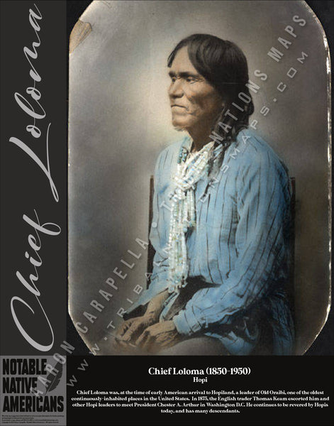 Chief Loloma — Native American historical figure portrait poster