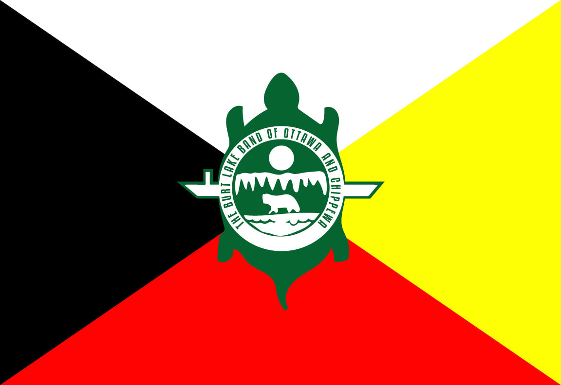Burt Lake Band of Indians Flag – authentic Native American tribal flag