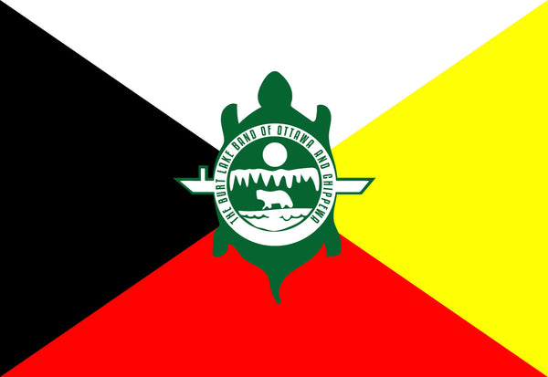 Burt Lake Band of Indians Flag – authentic Native American tribal flag