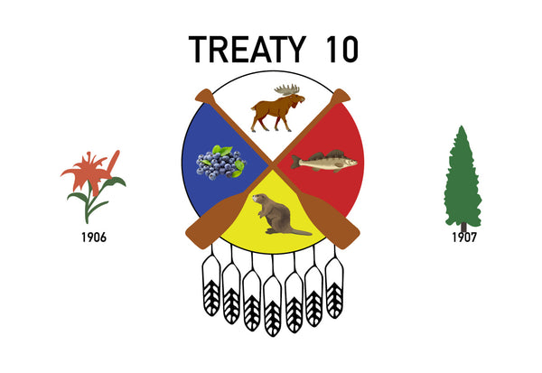 Treaty 10 Flag – authentic Native American tribal flag