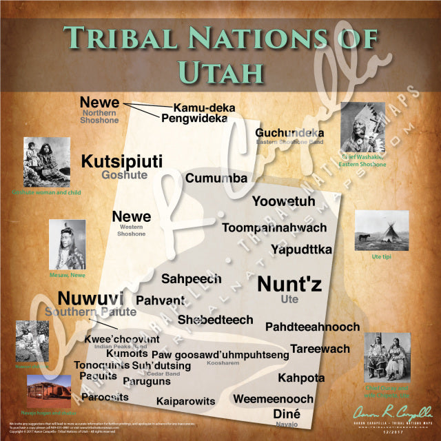 Utah Nations - 11"x14" Puzzle — Native American educational map puzzle