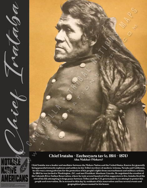 Chief Irataba — Native American historical figure portrait poster