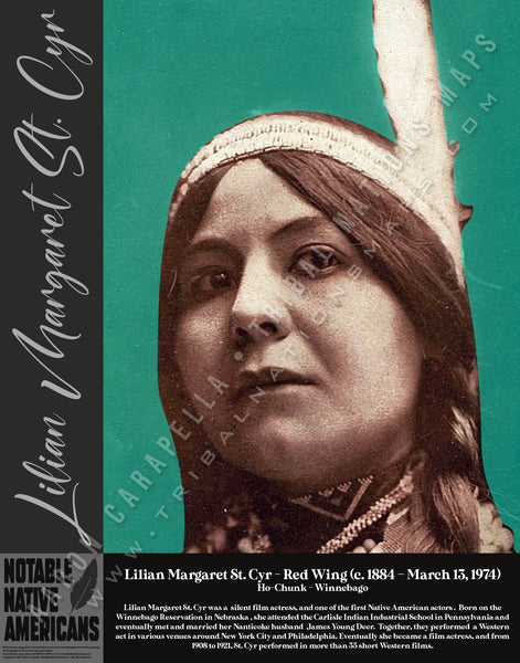 Lilian Margaret St. Cyr — Native American historical figure portrait poster