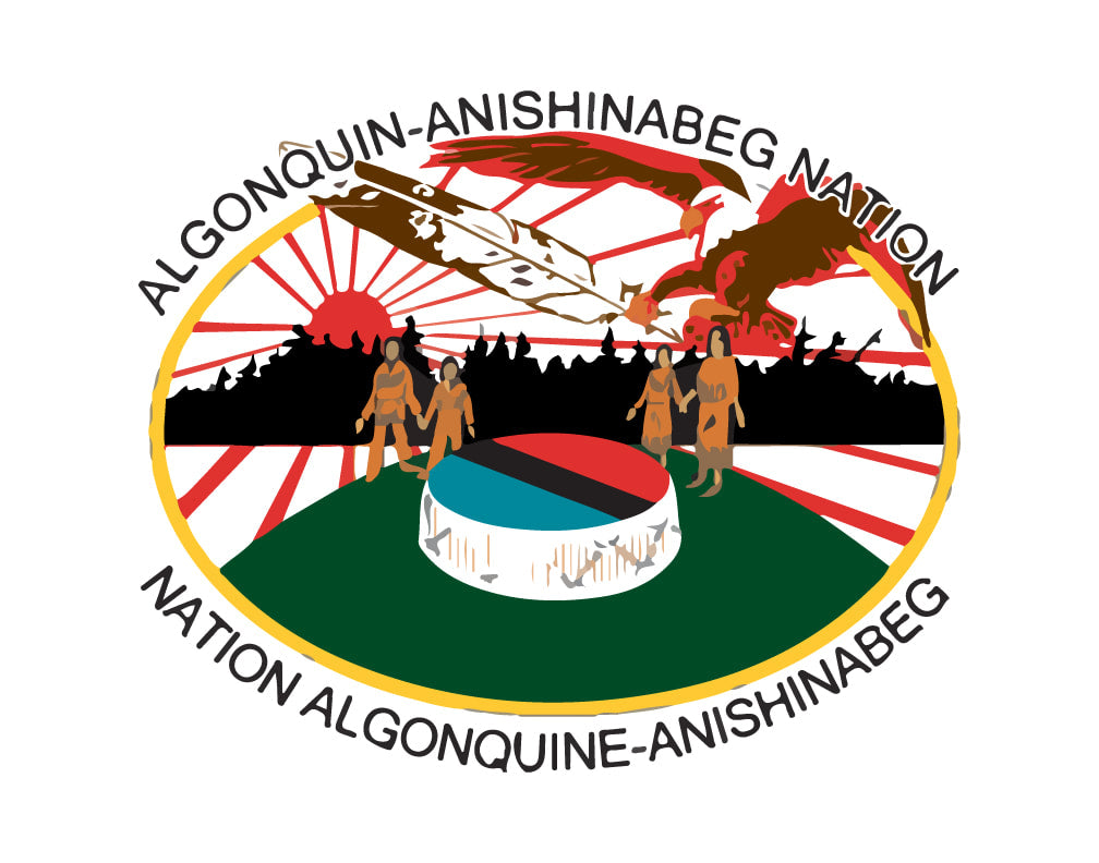 Algonquin Anishinabeg Nation Tribal Council flag – authentic Native American tribal flag