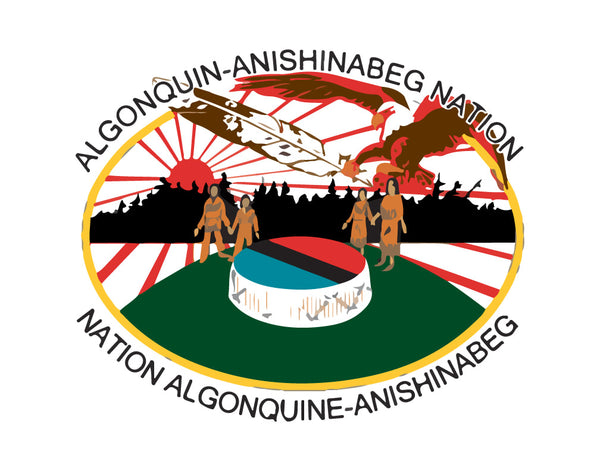 Algonquin Anishinabeg Nation Tribal Council flag – authentic Native American tribal flag