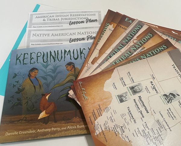Tribal Nations Curriculum Kit (4-7) — pre-contact Native American tribal homeland map poster