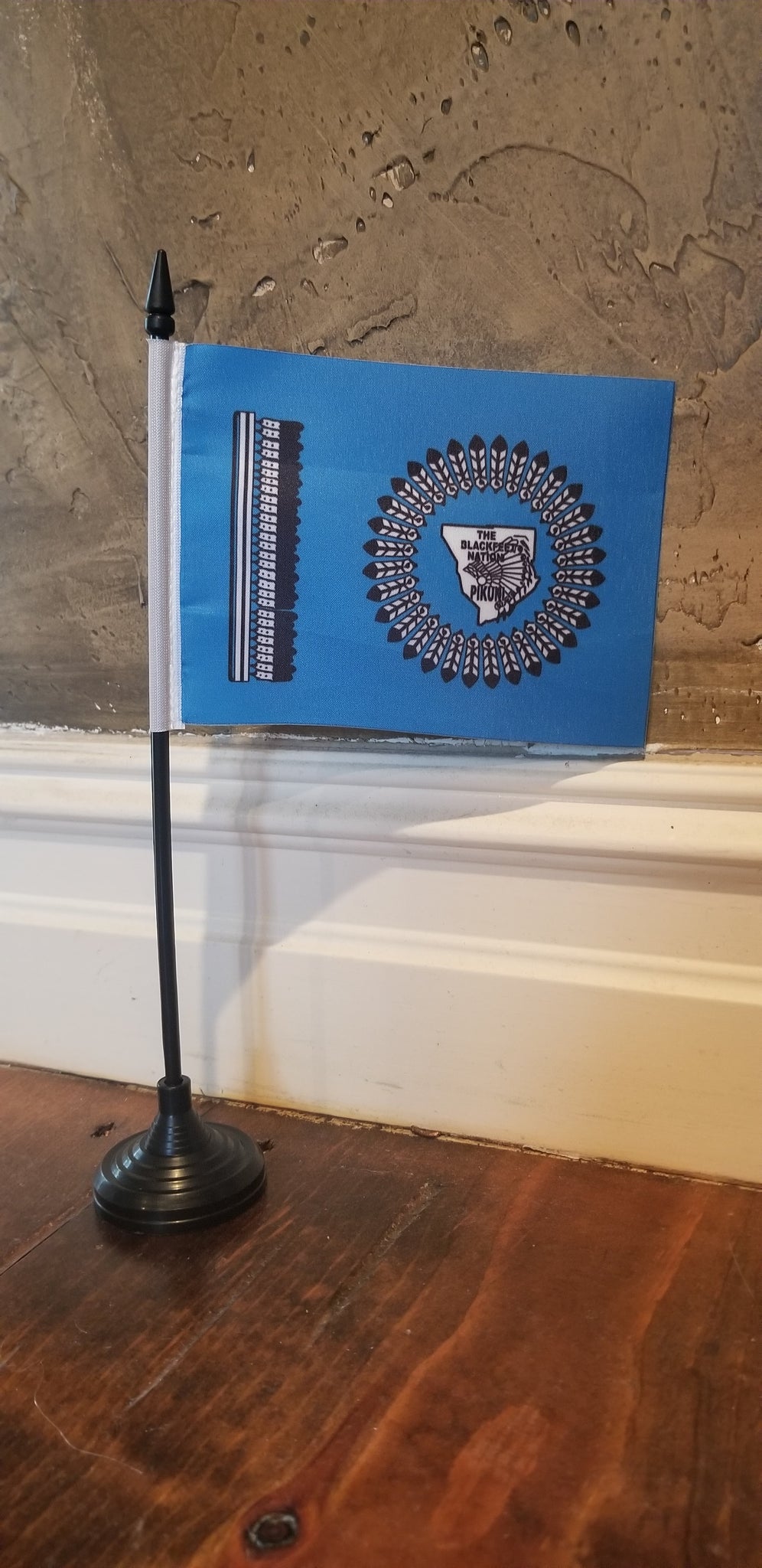 Blackfeet Nation Tabletop Flag – authentic Native American tribal flag
